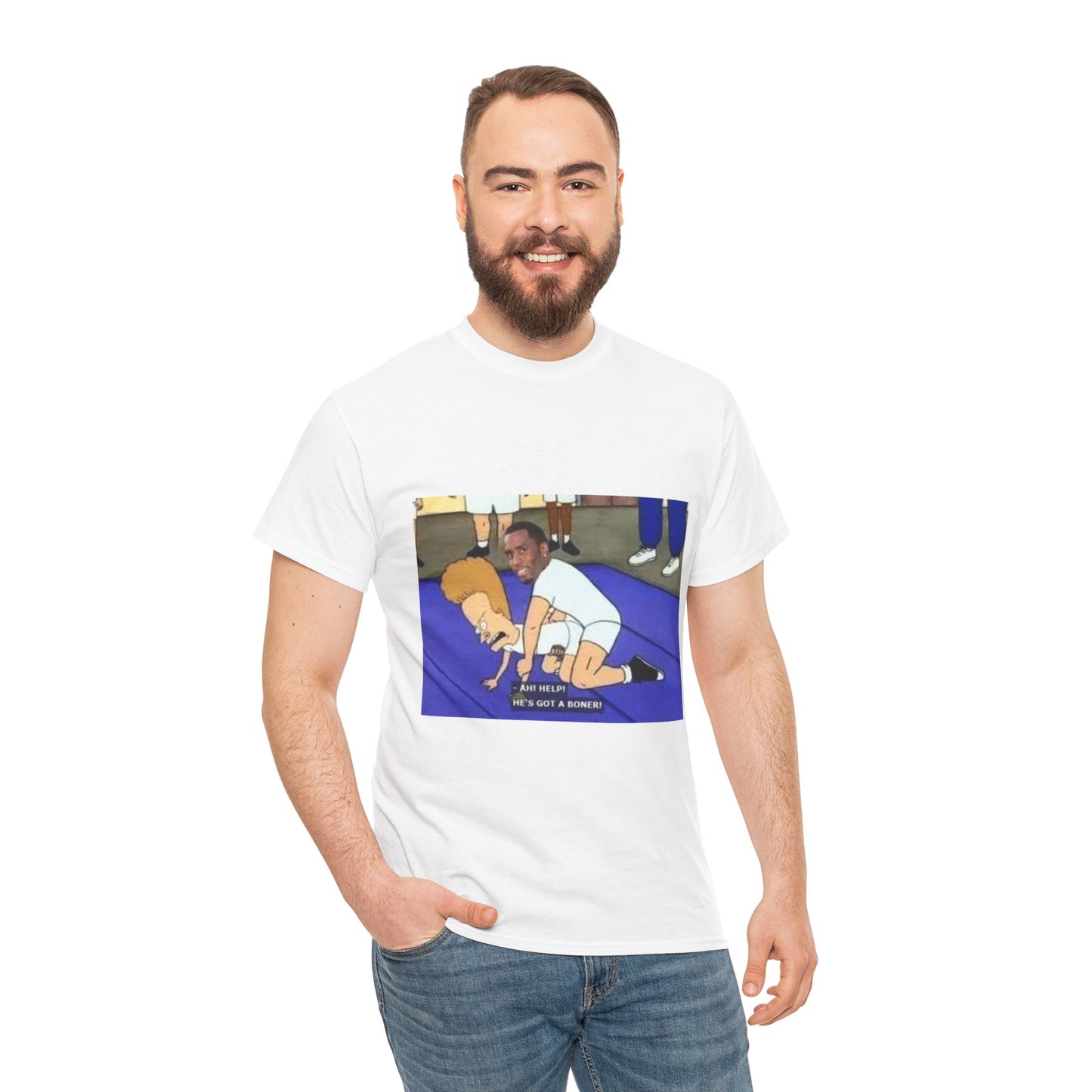 Diddy x beavis and Butt-Head collab Tee white