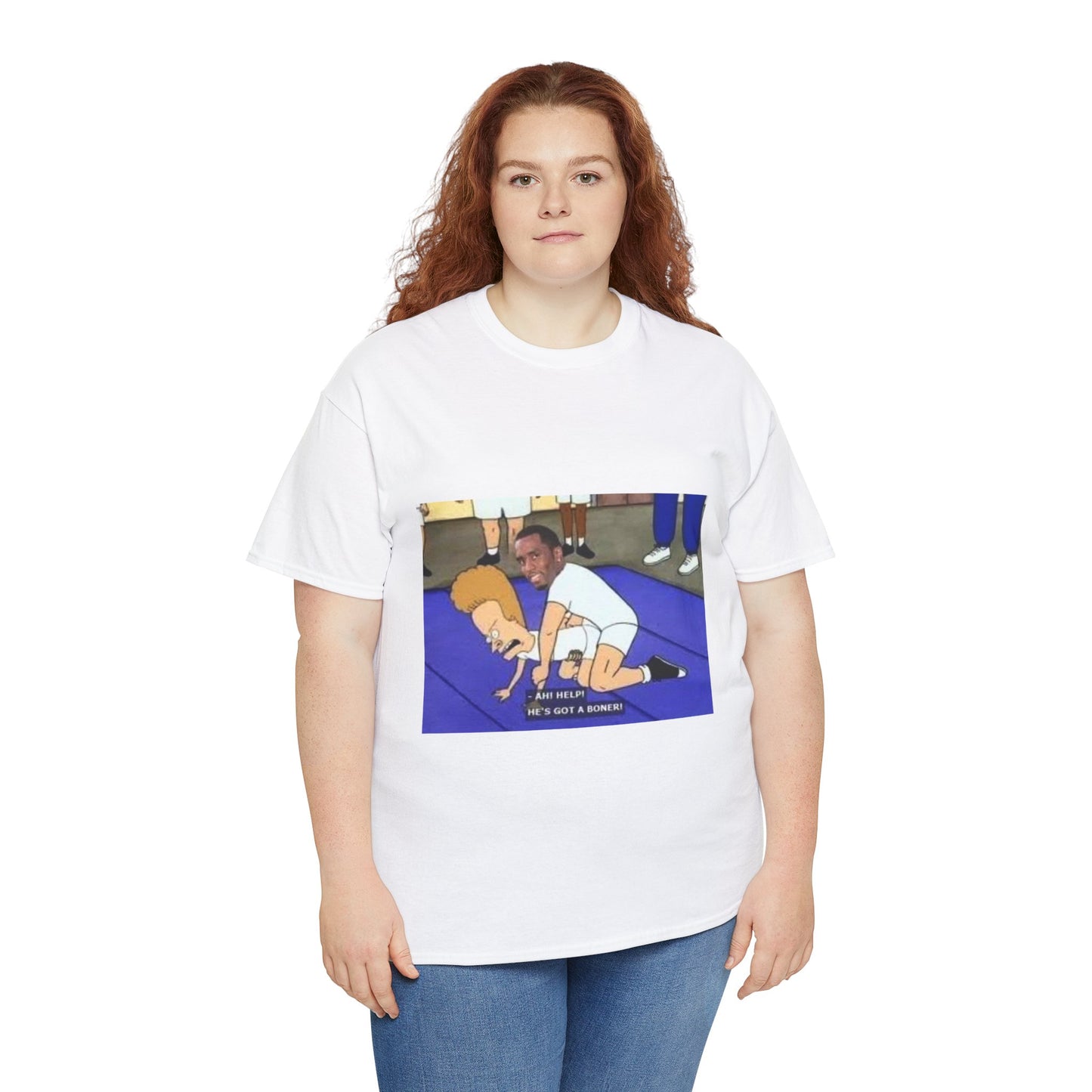 Diddy x beavis and Butt-Head collab Tee white